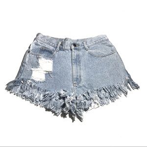 Couture Kings x Lee Fringe High Waisted Shorts